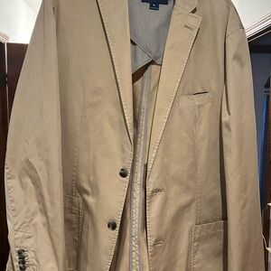 Daniel Cremieux Beige Striped Blazer